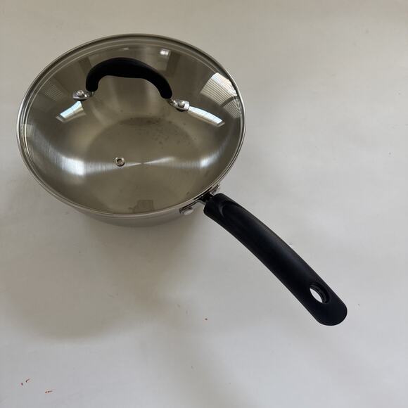 Tools of The Trade 4 Quart Stainless Steel Stock Pot and Lid Saucepan - Picture 2 of 7